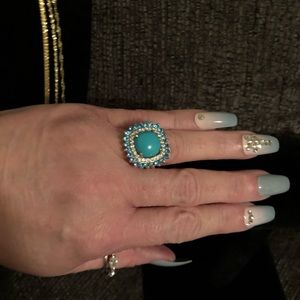 🔥💍SLEEPING BEAUTY TURQUOISE RING💍🔥